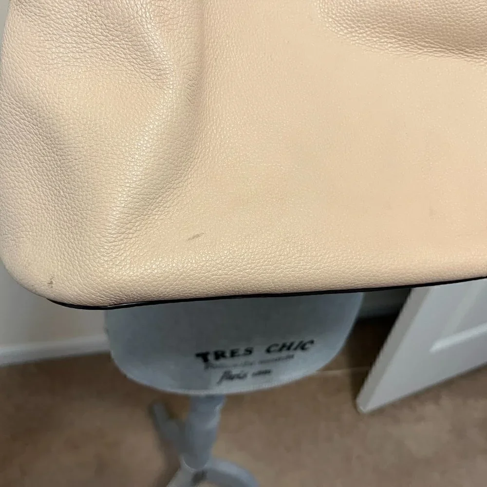 Tory Burch Thea Center Zip Leather Tote Sweet Melon